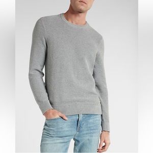 NWT Express men’s Heathered Seed Stitch Crew Neck Sweater Size XL